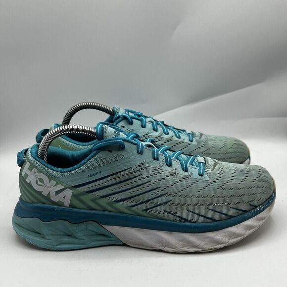 Hoka One One Shoes - Hoka One One Arahi 4 Womens Size 9.5 Blue Running Shoes Sneakers 1106474 ASCS